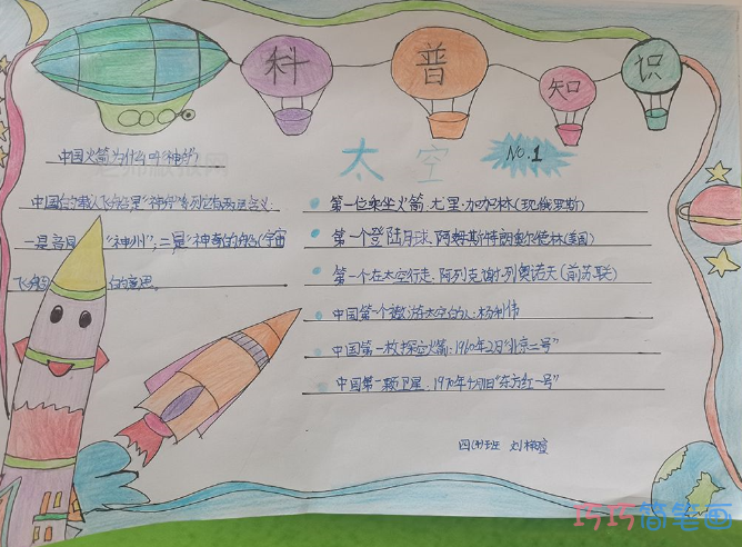 小学生读书小报绘画彩色图片-简单漂亮含内容文字