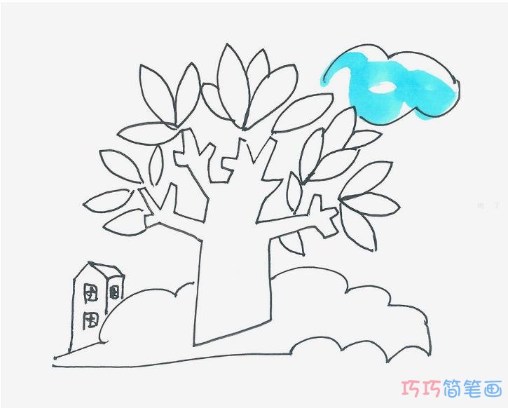 六七岁儿童画大全 大树怎么画
