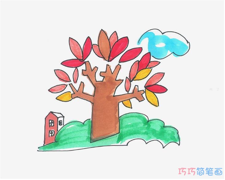 六七岁儿童画大全 大树怎么画