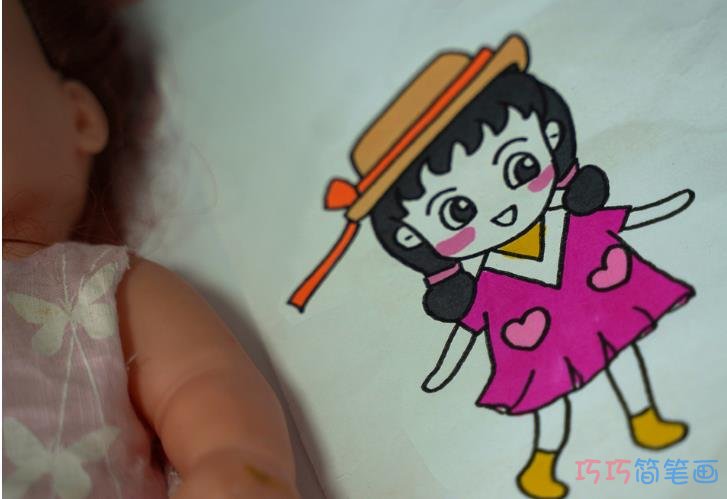小女孩的画法步骤 儿童简笔画步骤图