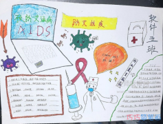 关于预防艾滋病手抄报怎么画一等奖 艾滋病安全防护