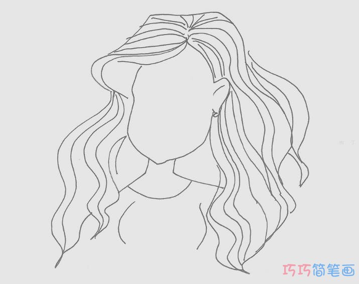 儿童画小女孩怎么画简单又漂亮图解步骤