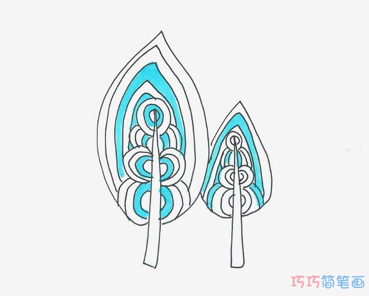 6-9岁简笔画优秀作品 大树的画法图解