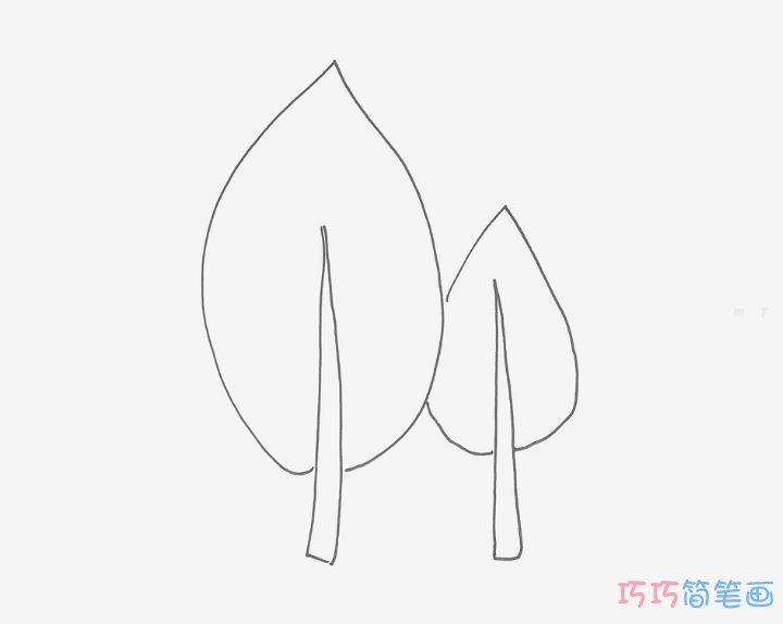 6-9岁简笔画优秀作品 大树的画法图解