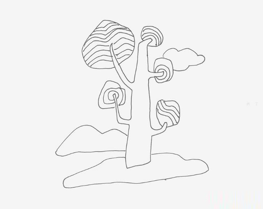 100种简笔画图片 大树怎么画