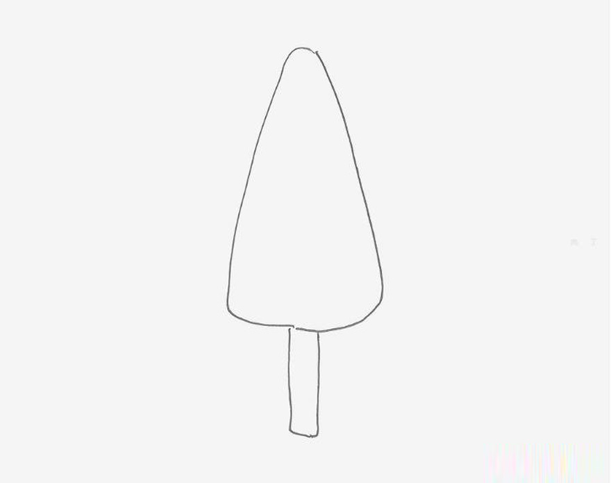幼儿园卡通小大树的画法简笔画简单又漂亮涂色