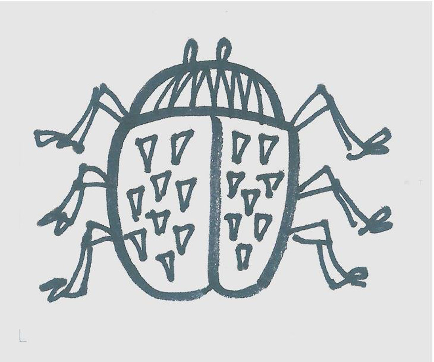 一步一步绘画小甲虫简笔画填色简单又可爱