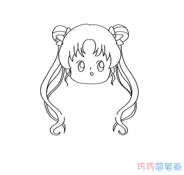 小女孩怎么画漂亮涂色 小女孩简笔画步骤图解