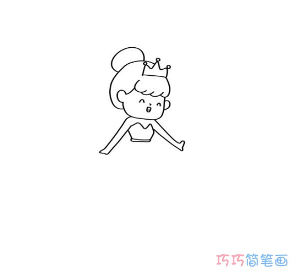小女孩的画法步骤填色 小女孩好看简笔画图片
