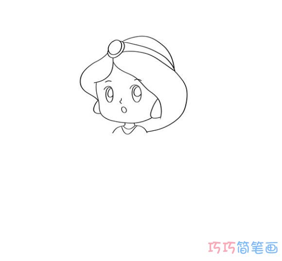 小女孩的画法步骤填色 小女孩可爱简笔画图片